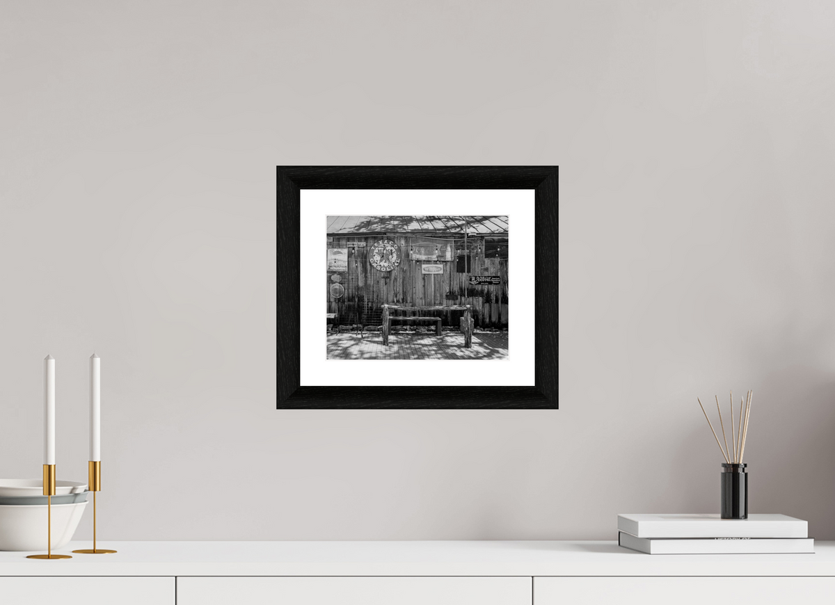 10 x 8″, B&W Print The Old Hitching Rail