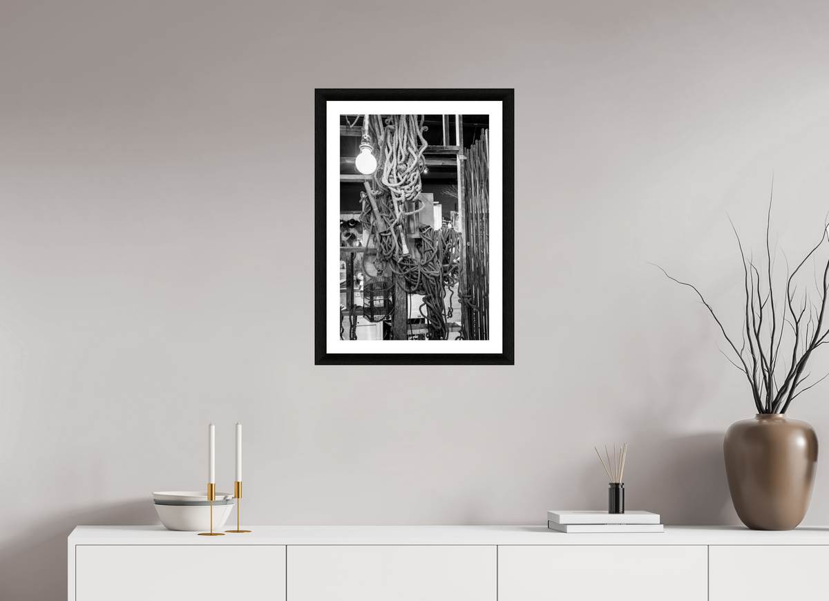 16 x 24″, B&W Print Ropes