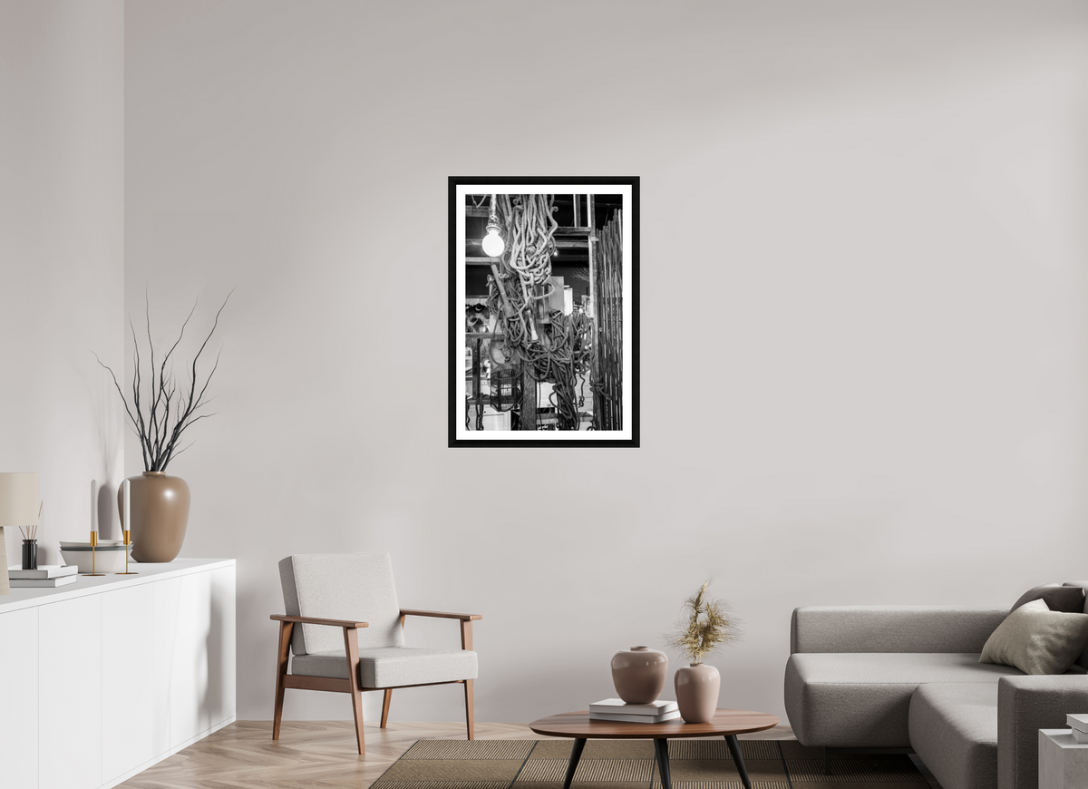24 x 36″, B&W Print Ropes