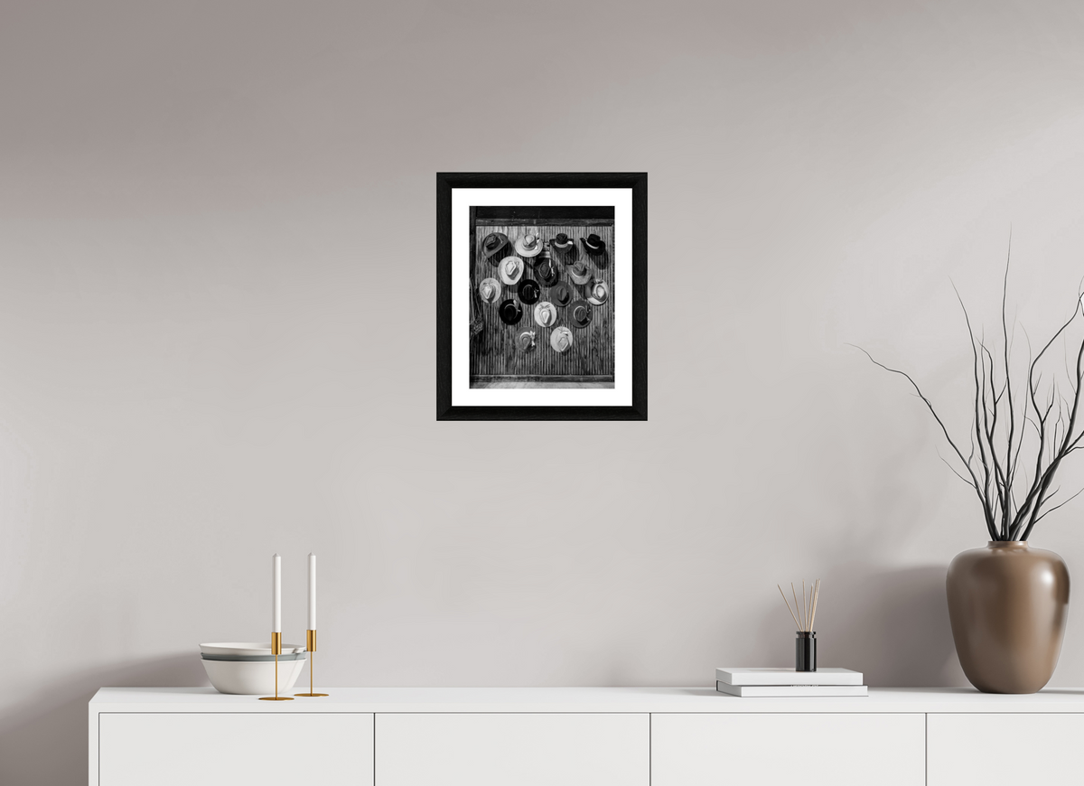 12 x 15″, B&W Print Hats