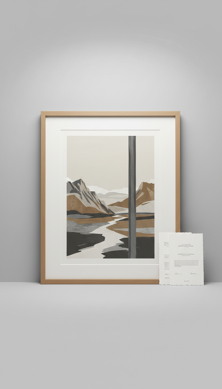 Minimalist Portfolio With Artist Statement