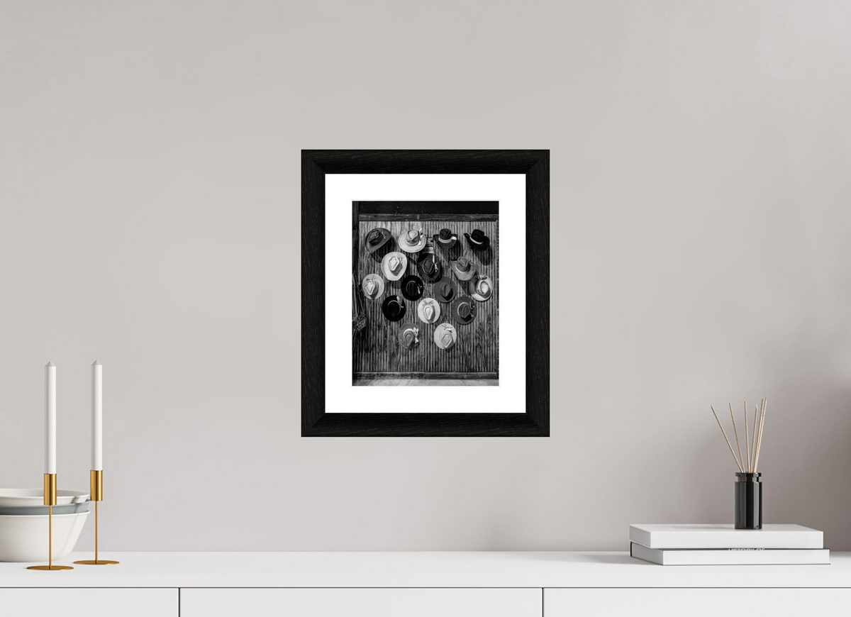 8 x 10″, B&W Print Hats