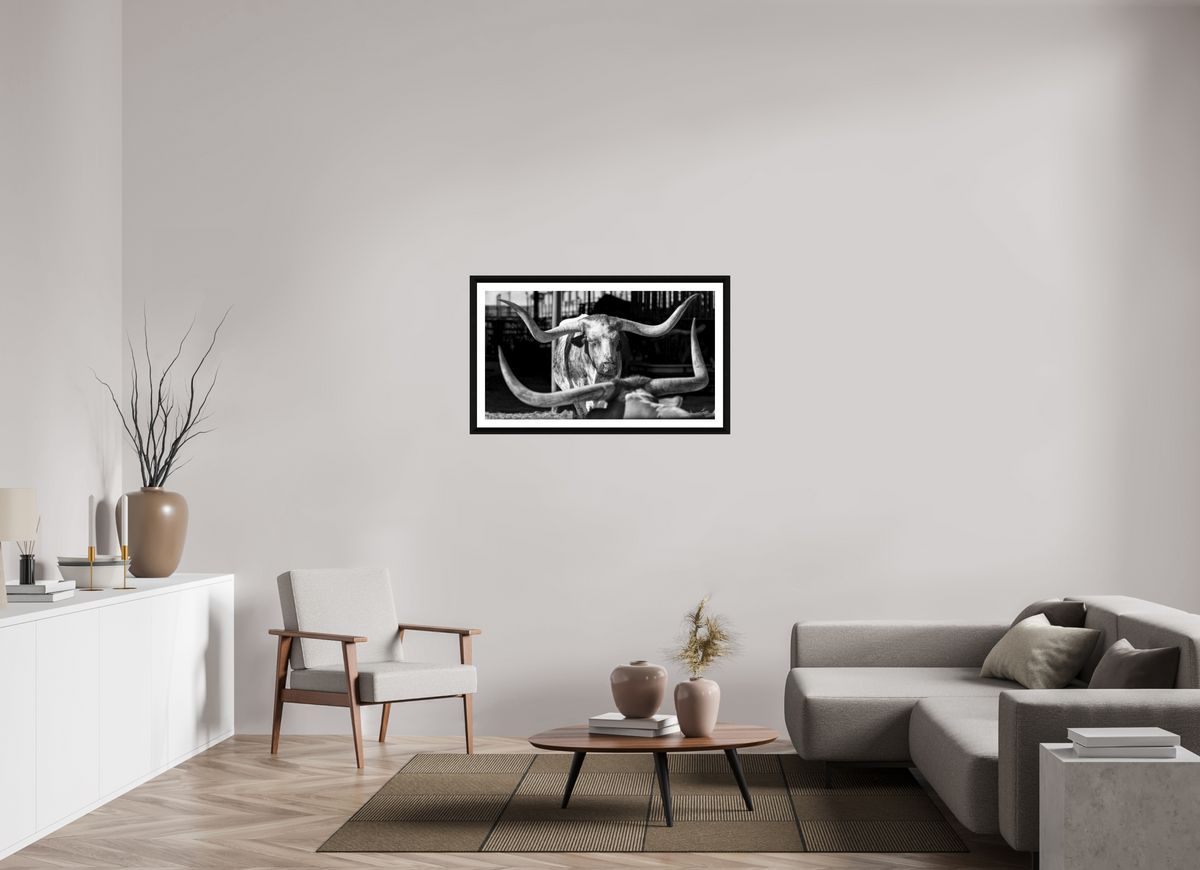 40 x 22.5″, B&W Print The Old Breed